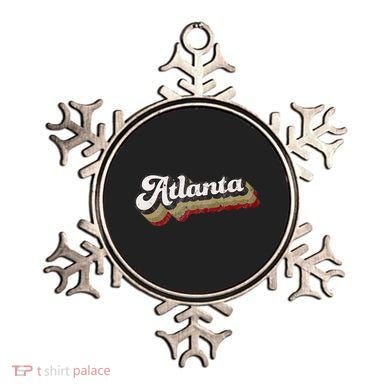 Atlanta Soccer Distressed Retro Baseball Script 404 United Ornament
