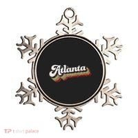 Atlanta Soccer Distressed Retro Baseball Script 404 United Ornament thumb 0