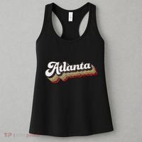 Atlanta Soccer Distressed Retro Baseball Script 404 United Women's Tank Top thumb 3