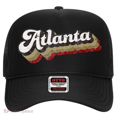 Atlanta Soccer Distressed Retro Baseball Script 404 United Hat