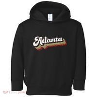 Atlanta Soccer Distressed Retro Baseball Script 404 United Toddler Hoodie thumb 0
