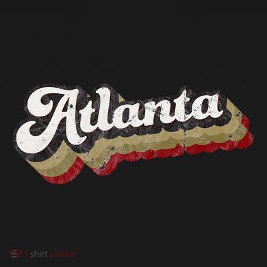 Atlanta Soccer Distressed Retro Baseball Script 404 United Tank Top