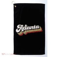 Atlanta Soccer Distressed Retro Baseball Script 404 United Golf Towel thumb 0