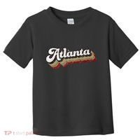 Atlanta Soccer Distressed Retro Baseball Script 404 United Toddler T-Shirt thumb 0