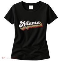 Atlanta Soccer Distressed Retro Baseball Script 404 United Women's T-Shirt thumb 0