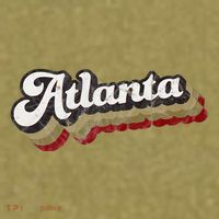 Atlanta Soccer Distressed Retro Baseball Script 404 United Garment-Dyed Women's Muscle Tee thumb 6
