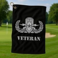Army Senior Explosive Ordinance Disposal Badge Eod Veteran Golf Towel thumb 1