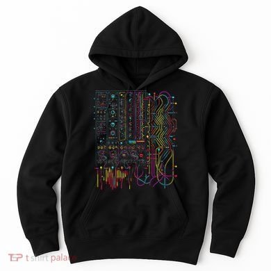 Analogue Synthesiser Electronic Music Modular Life Hoodie