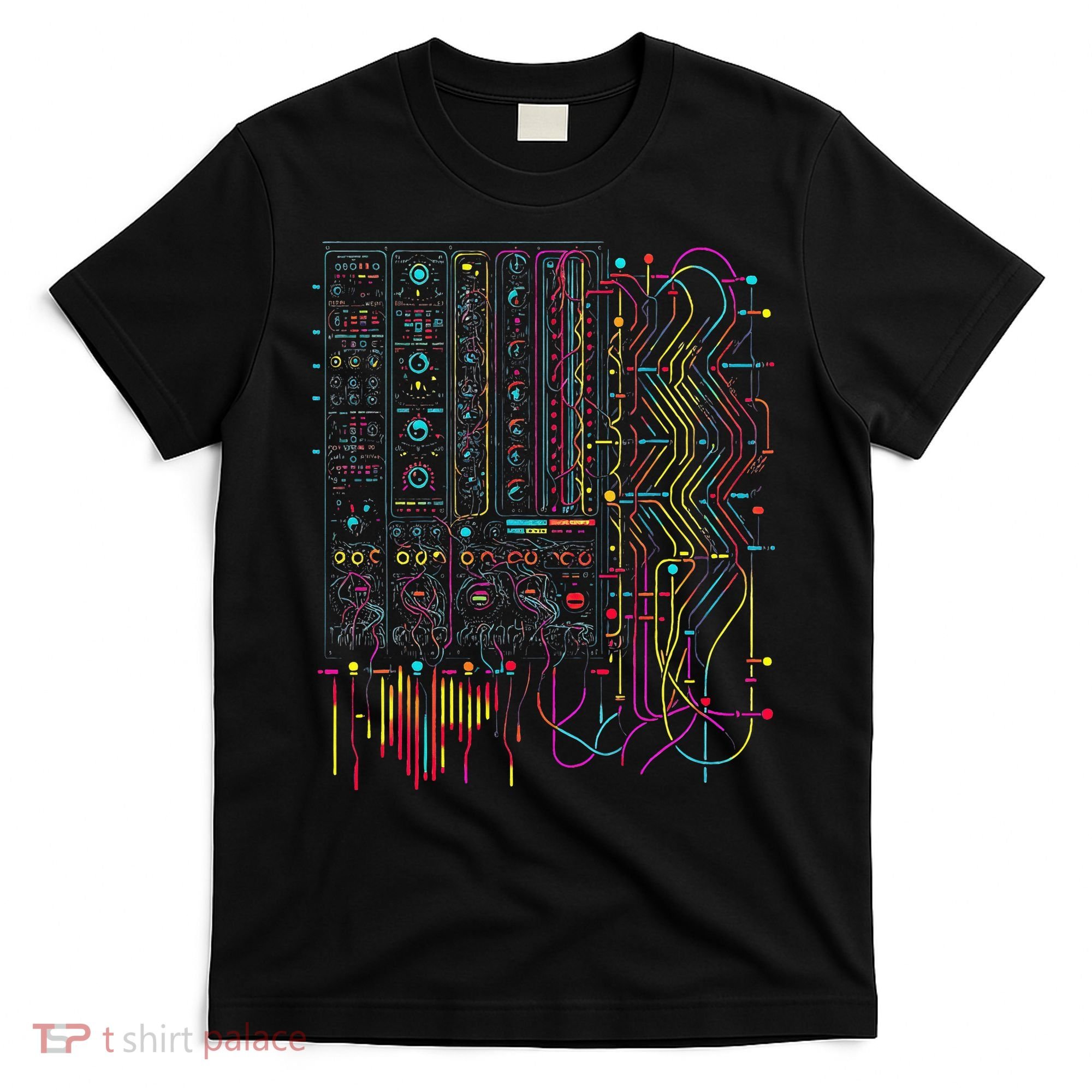 Analogue Synthesiser Electronic Music Modular Life T-Shirt