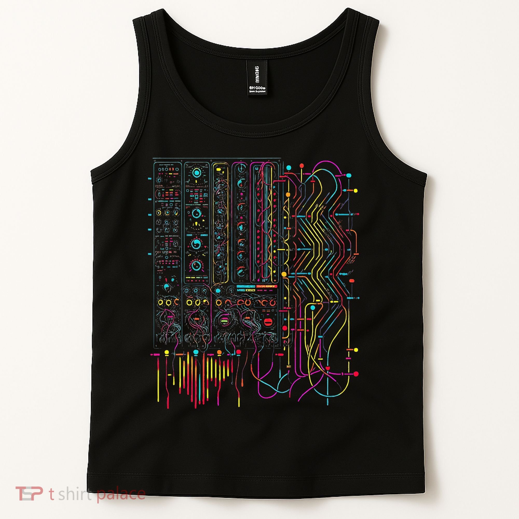 Analogue Synthesiser Electronic Music Modular Life Tank Top