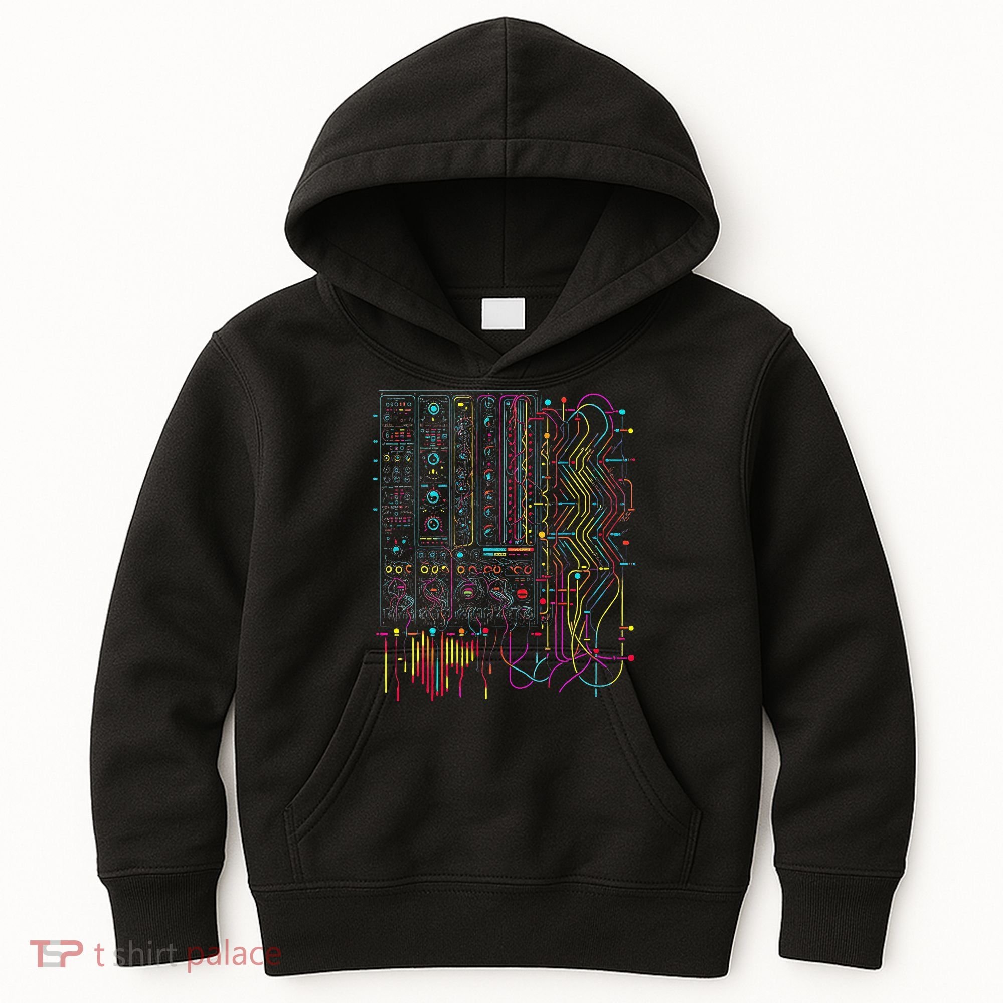 Analogue Synthesiser Electronic Music Modular Life Kids Hoodie