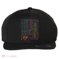 Analogue Synthesiser Electronic Music Modular Life Wool Snapback Cap thumb 0