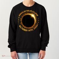 Annular Solar Eclipse 10.14.23 America Annularity Fall Women's Sweatshirt thumb 0
