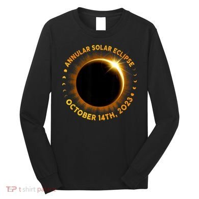 Annular Solar Eclipse 10.14.23 America Annularity Fall Long Sleeve Shirt