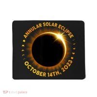 Annular Solar Eclipse 10.14.23 America Annularity Fall Mousepad thumb 0