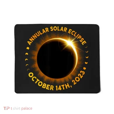 Annular Solar Eclipse 10.14.23 America Annularity Fall Mousepad