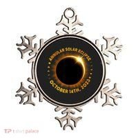 Annular Solar Eclipse 10.14.23 America Annularity Fall Ornament thumb 0