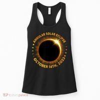 Annular Solar Eclipse 10.14.23 America Annularity Fall Women's Tank Top thumb 0