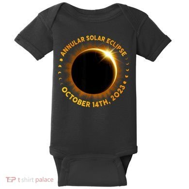 Annular Solar Eclipse 10.14.23 America Annularity Fall Baby Bodysuit