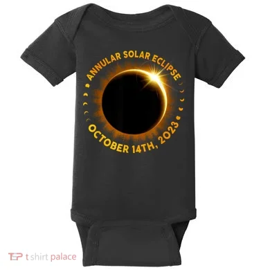 Annular Solar Eclipse 10.14.23 America Annularity Fall Baby Bodysuit
