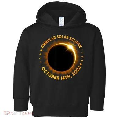 Annular Solar Eclipse 10.14.23 America Annularity Fall Toddler Hoodie