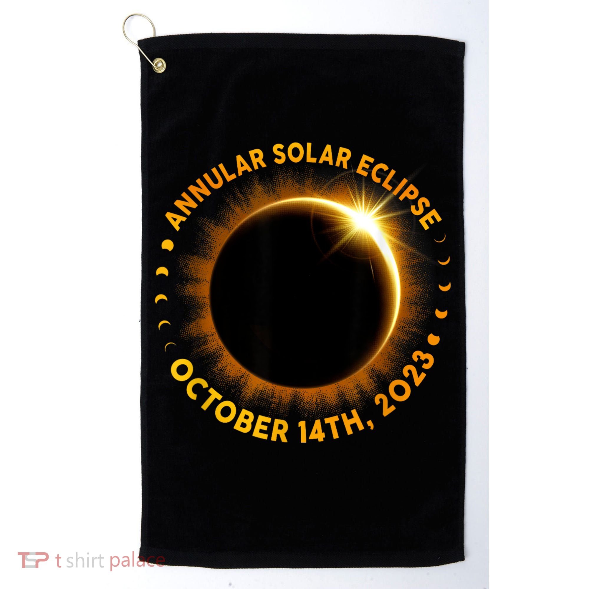 Annular Solar Eclipse 10.14.23 America Annularity Fall Golf Towel