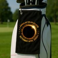 Annular Solar Eclipse 10.14.23 America Annularity Fall Golf Towel thumb 2