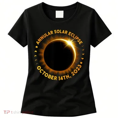 Annular Solar Eclipse 10.14.23 America Annularity Fall Women's T-Shirt