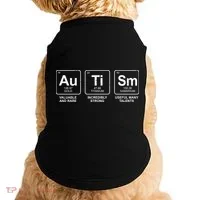 Autism Strong Element Awareness Doggie Tank thumb 0