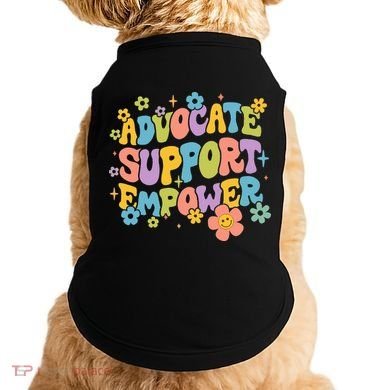 Advocate Support Empower Retro Social Worker Graduation MSW Doggie Tank