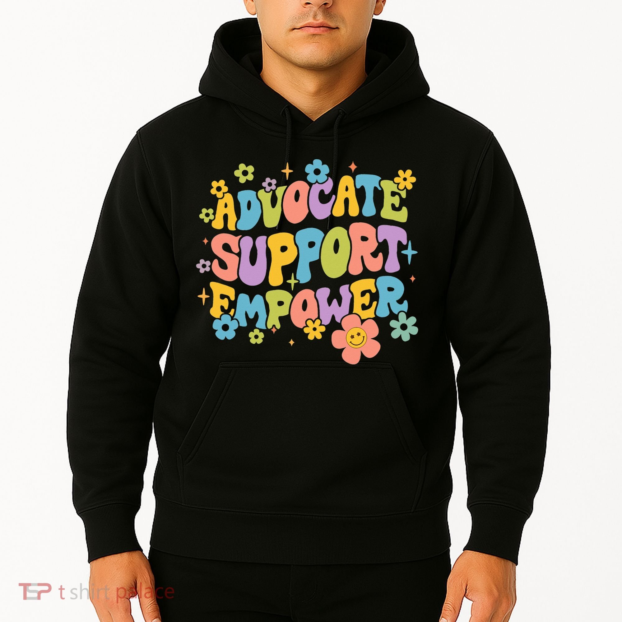 Advocate Support Empower Retro Social Worker Graduation MSW Hoodie