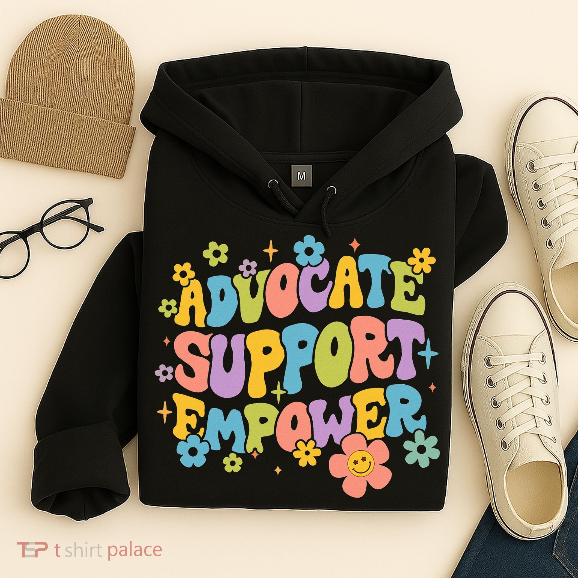 Advocate Support Empower Retro Social Worker Graduation MSW Hoodie
