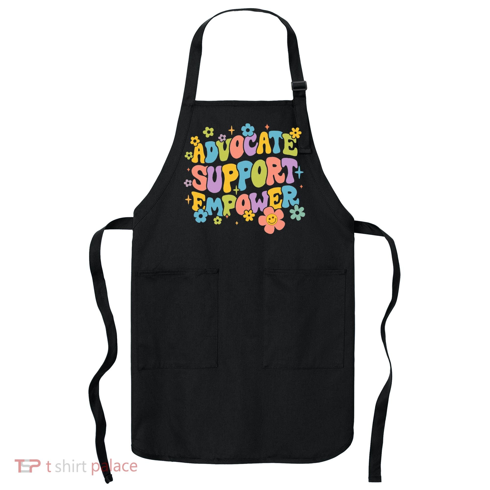 Advocate Support Empower Retro Social Worker Graduation MSW Apron