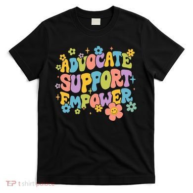 Advocate Support Empower Retro Social Worker Graduation MSW T-Shirt