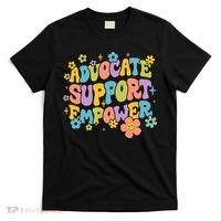 Advocate Support Empower Retro Social Worker Graduation MSW T-Shirt thumb 0