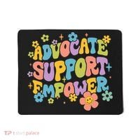 Advocate Support Empower Retro Social Worker Graduation MSW Mousepad thumb 0