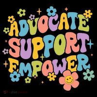 Advocate Support Empower Retro Social Worker Graduation MSW Mousepad thumb 1