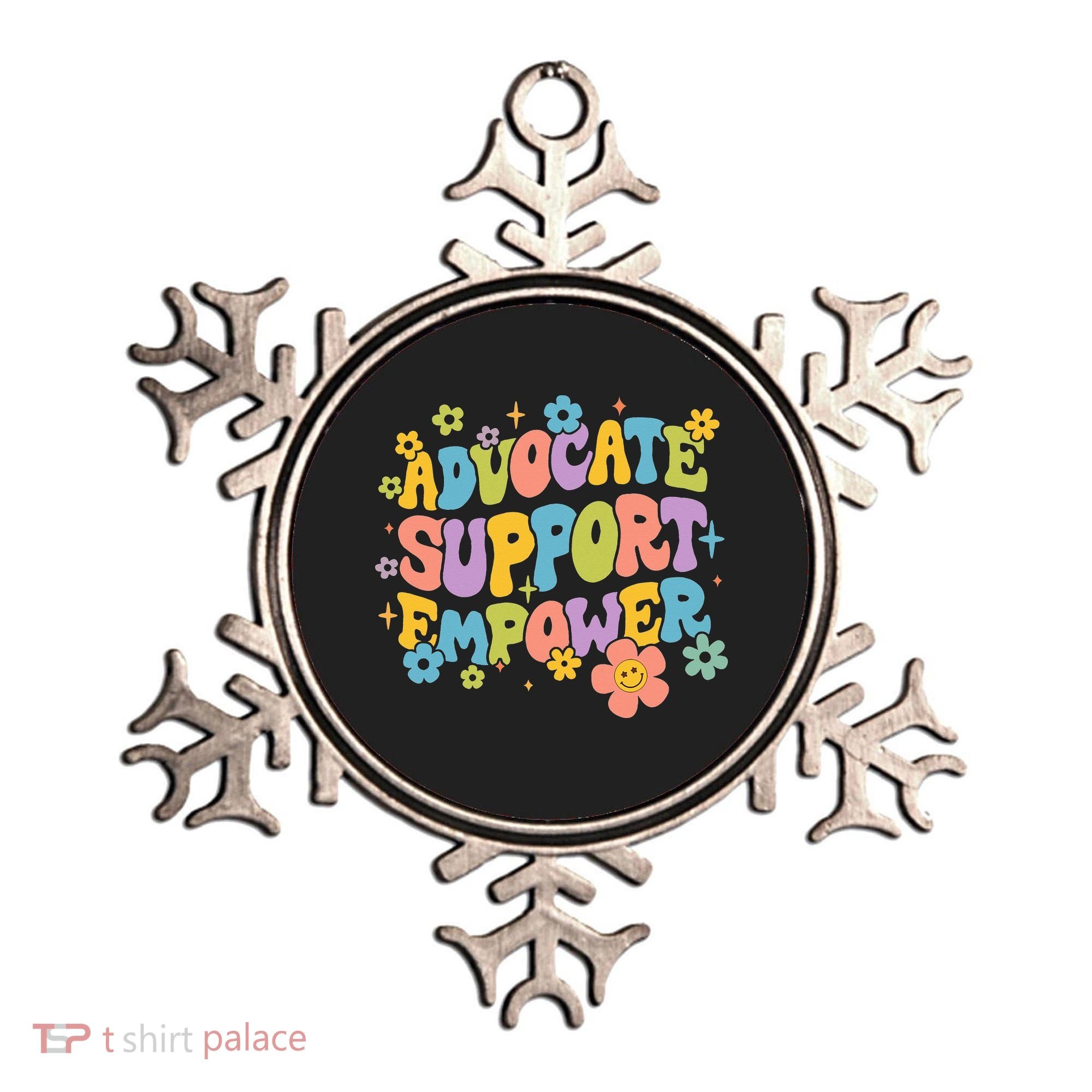 Advocate Support Empower Retro Social Worker Graduation MSW Ornament