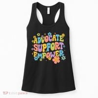 Advocate Support Empower Retro Social Worker Graduation MSW Women's Tank Top thumb 0