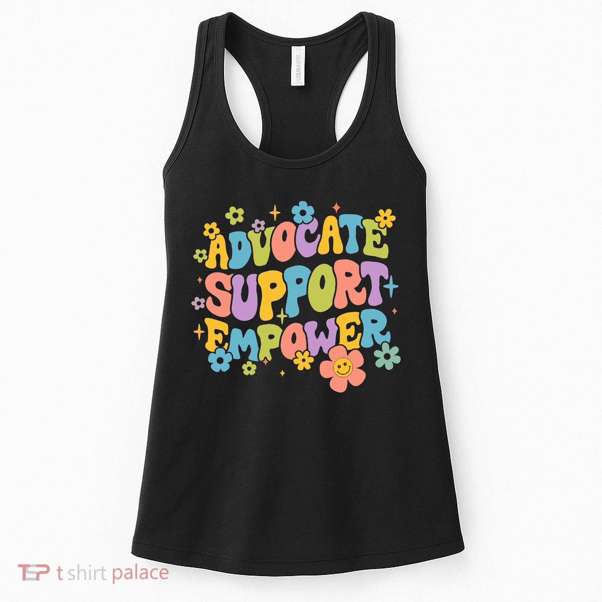 Advocate Support Empower Retro Social Worker Graduation MSW Women's Tank Top