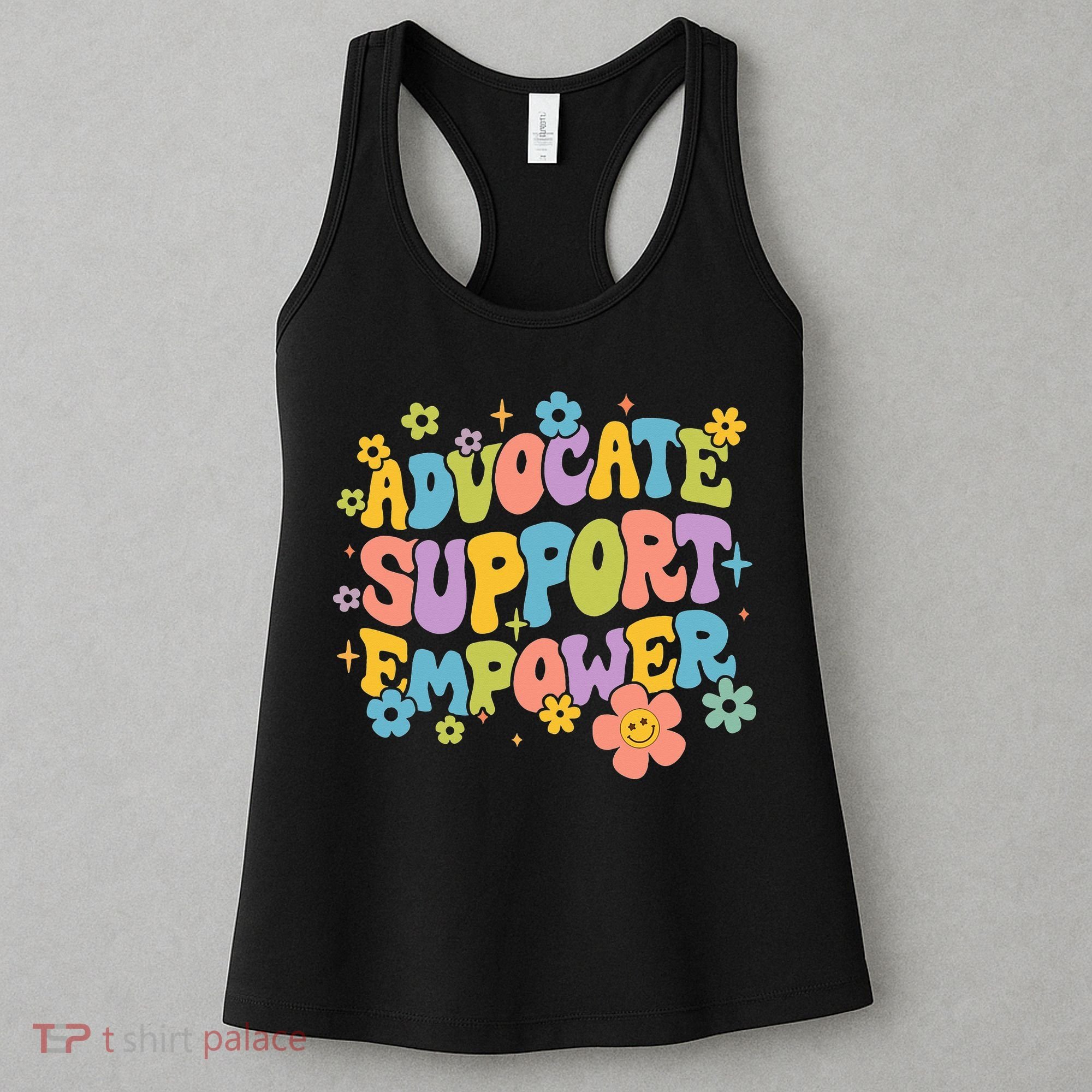 Advocate Support Empower Retro Social Worker Graduation MSW Women's Tank Top