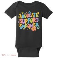 Advocate Support Empower Retro Social Worker Graduation MSW Baby Bodysuit thumb 0
