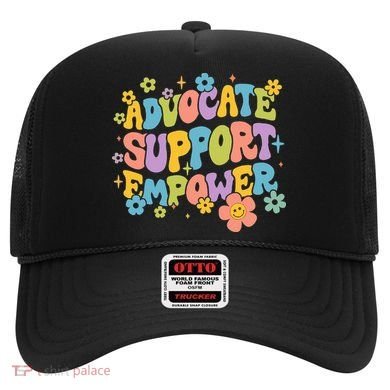 Advocate Support Empower Retro Social Worker Graduation MSW Hat