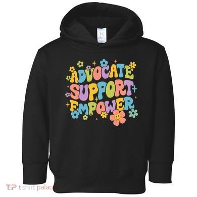 Advocate Support Empower Retro Social Worker Graduation MSW Toddler Hoodie