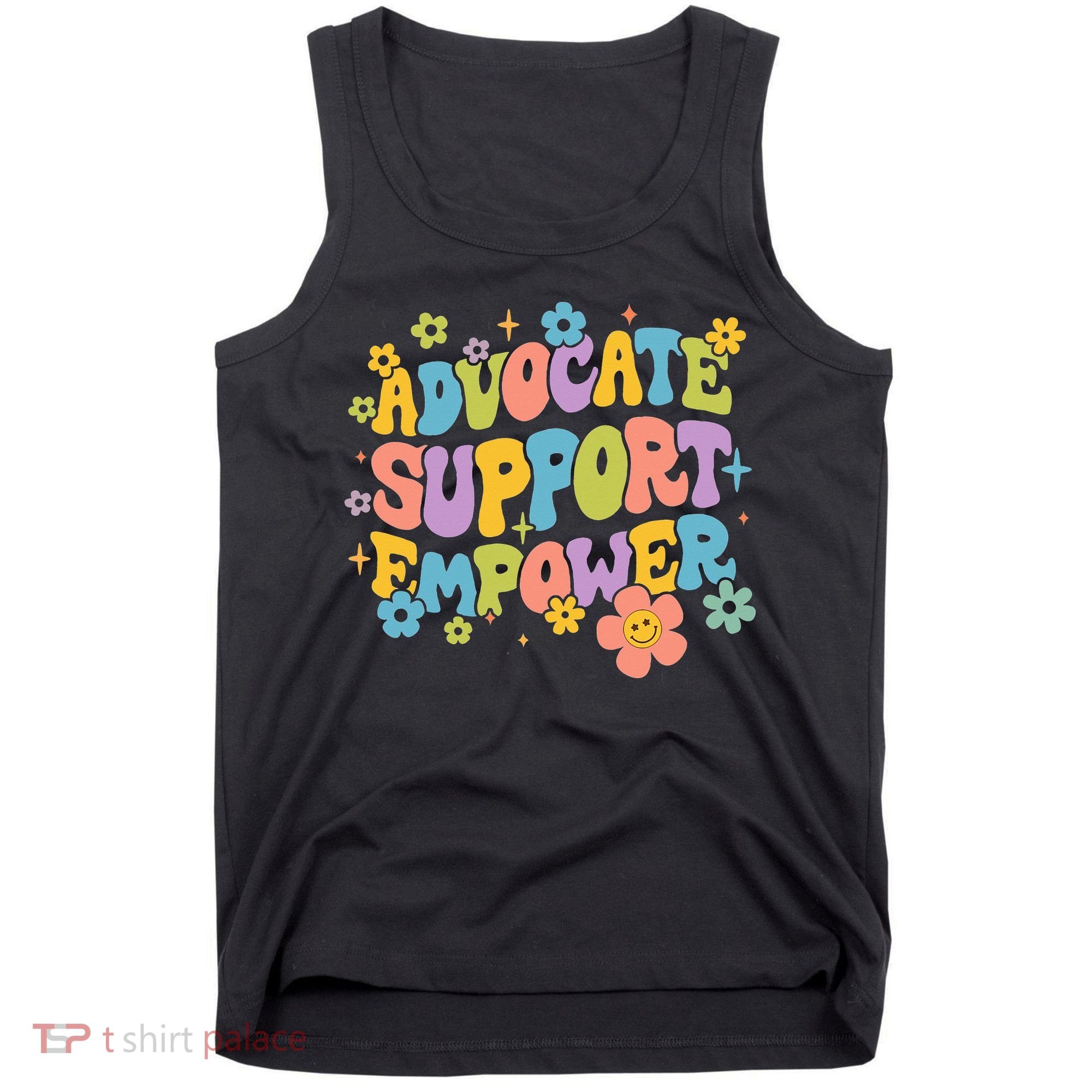 Advocate Support Empower Retro Social Worker Graduation MSW Tank Top
