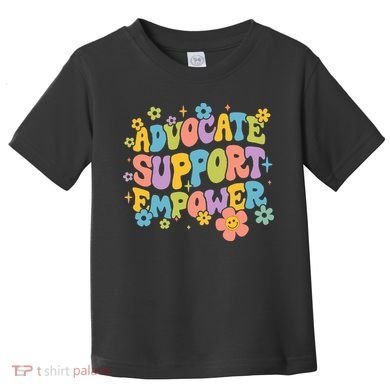 Advocate Support Empower Retro Social Worker Graduation MSW Toddler T-Shirt