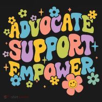 Advocate Support Empower Retro Social Worker Graduation MSW Visor thumb 3