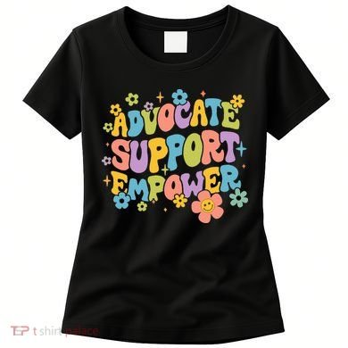 Advocate Support Empower Retro Social Worker Graduation MSW Women's T-Shirt