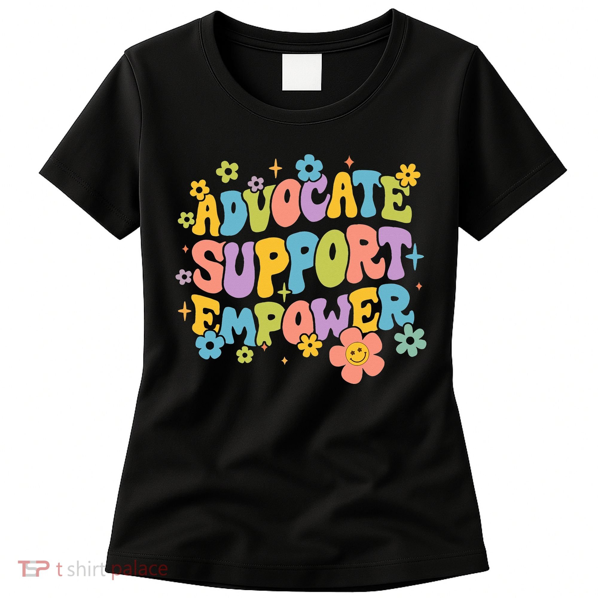 Advocate Support Empower Retro Social Worker Graduation MSW Women's T-Shirt