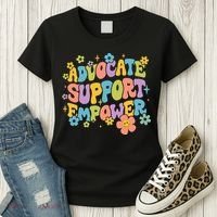 Advocate Support Empower Retro Social Worker Graduation MSW Women's T-Shirt thumb 3
